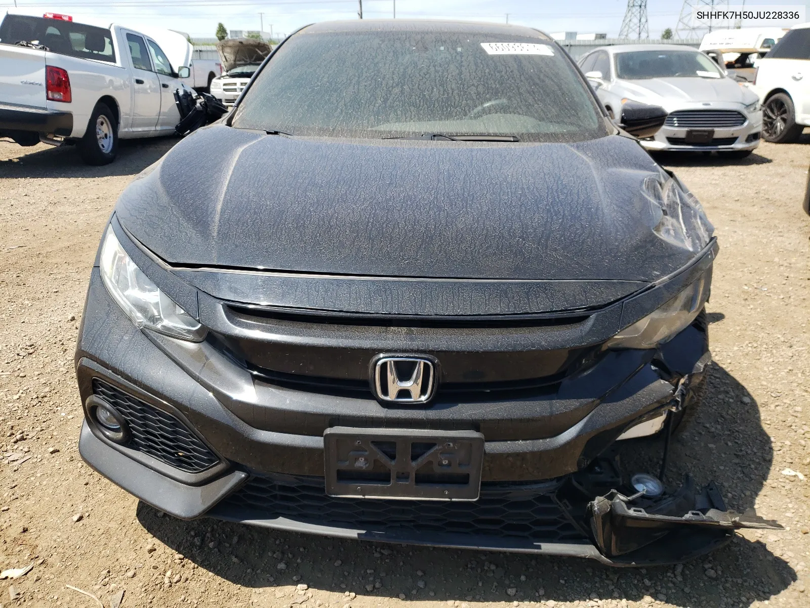 2018 Honda Civic Ex VIN: SHHFK7H50JU228336 Lot: 66093614