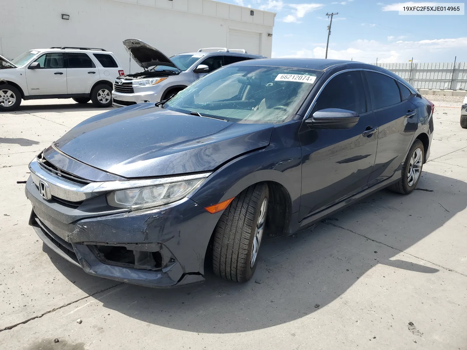 2018 Honda Civic Lx VIN: 19XFC2F5XJE014965 Lot: 66212074