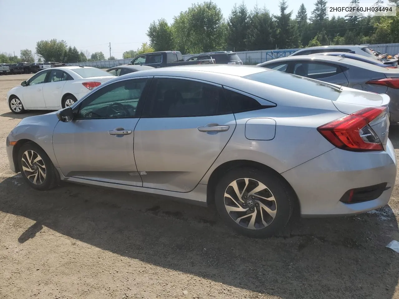 2018 Honda Civic Lx VIN: 2HGFC2F60JH034494 Lot: 66400964