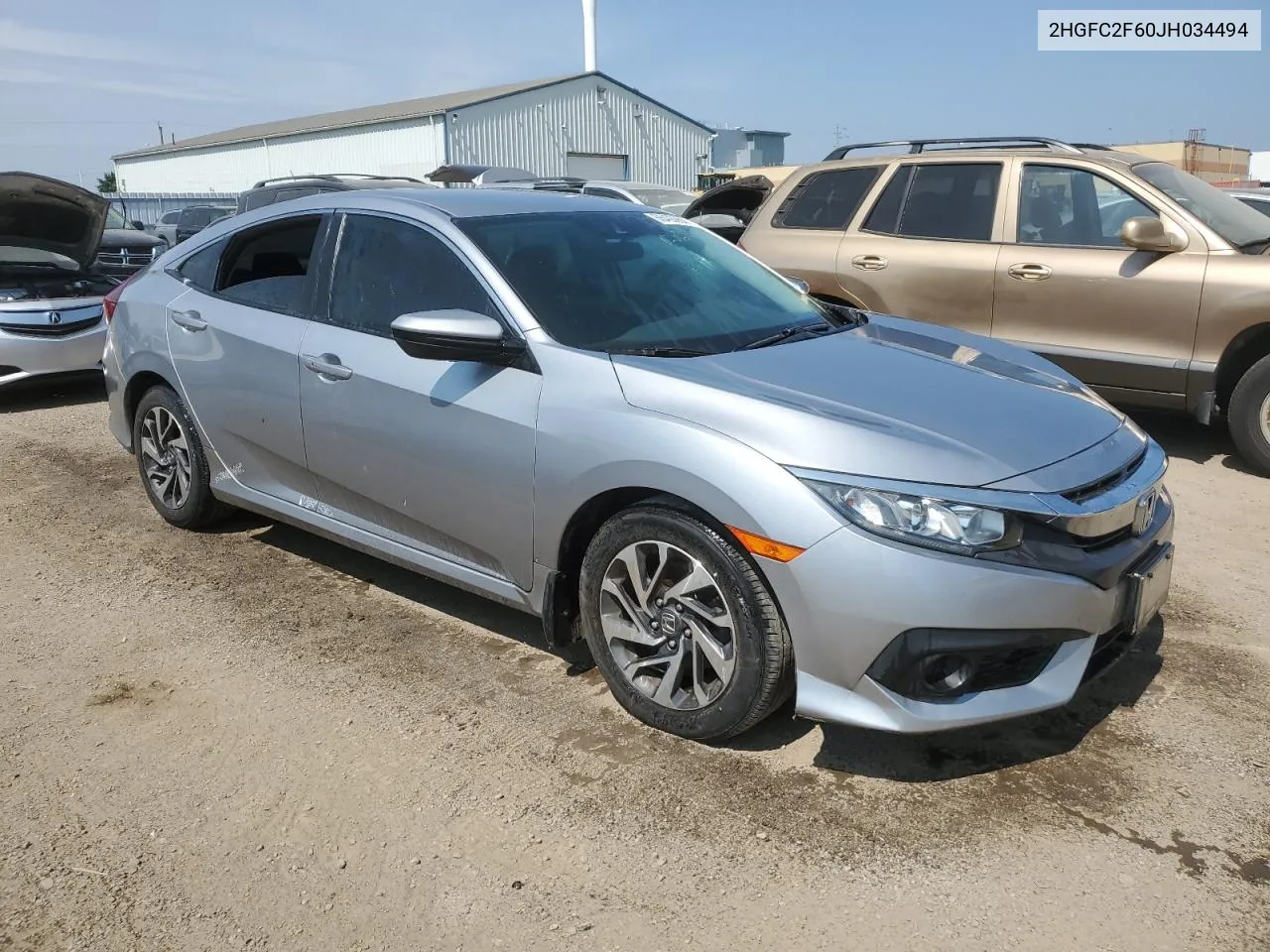 2018 Honda Civic Lx VIN: 2HGFC2F60JH034494 Lot: 66400964