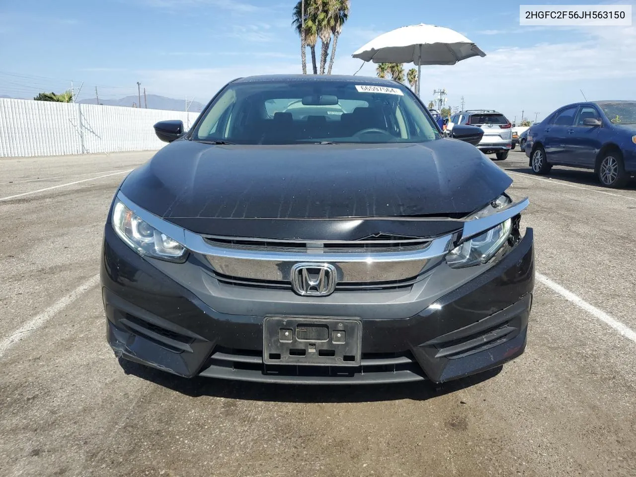 2018 Honda Civic Lx VIN: 2HGFC2F56JH563150 Lot: 66597564