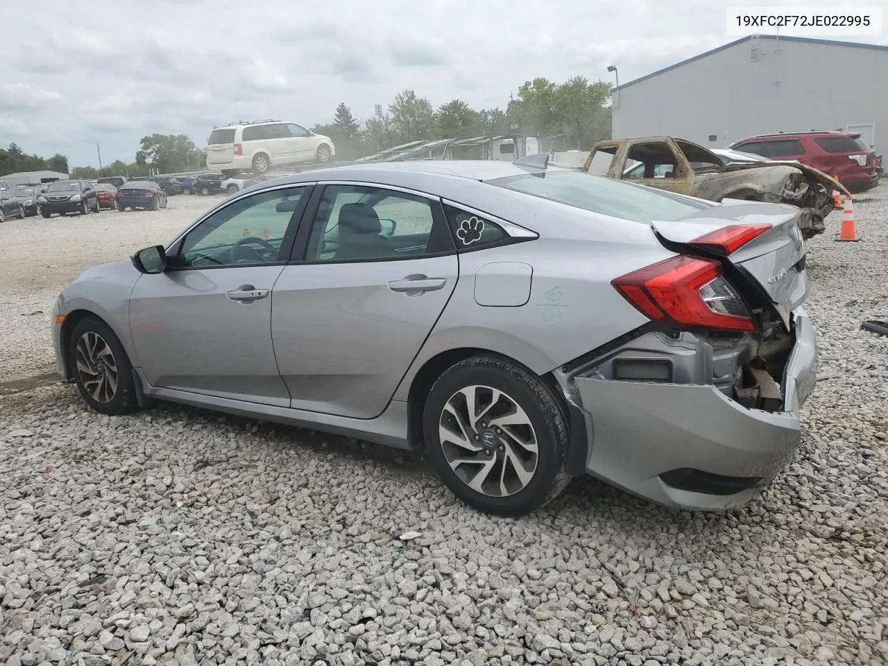 19XFC2F72JE022995 2018 Honda Civic Ex