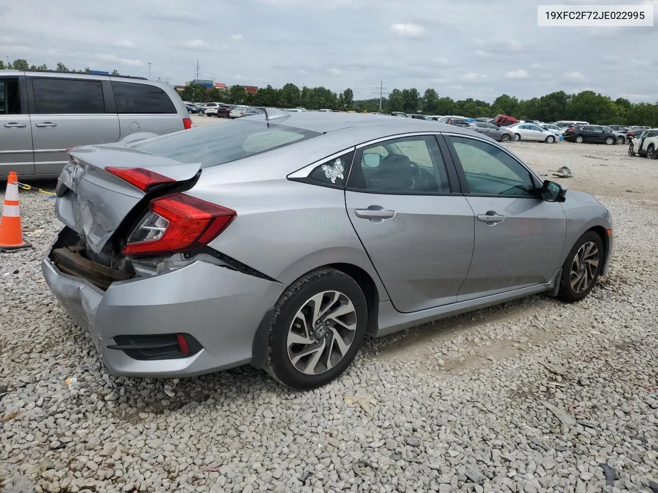 2018 Honda Civic Ex VIN: 19XFC2F72JE022995 Lot: 66600024