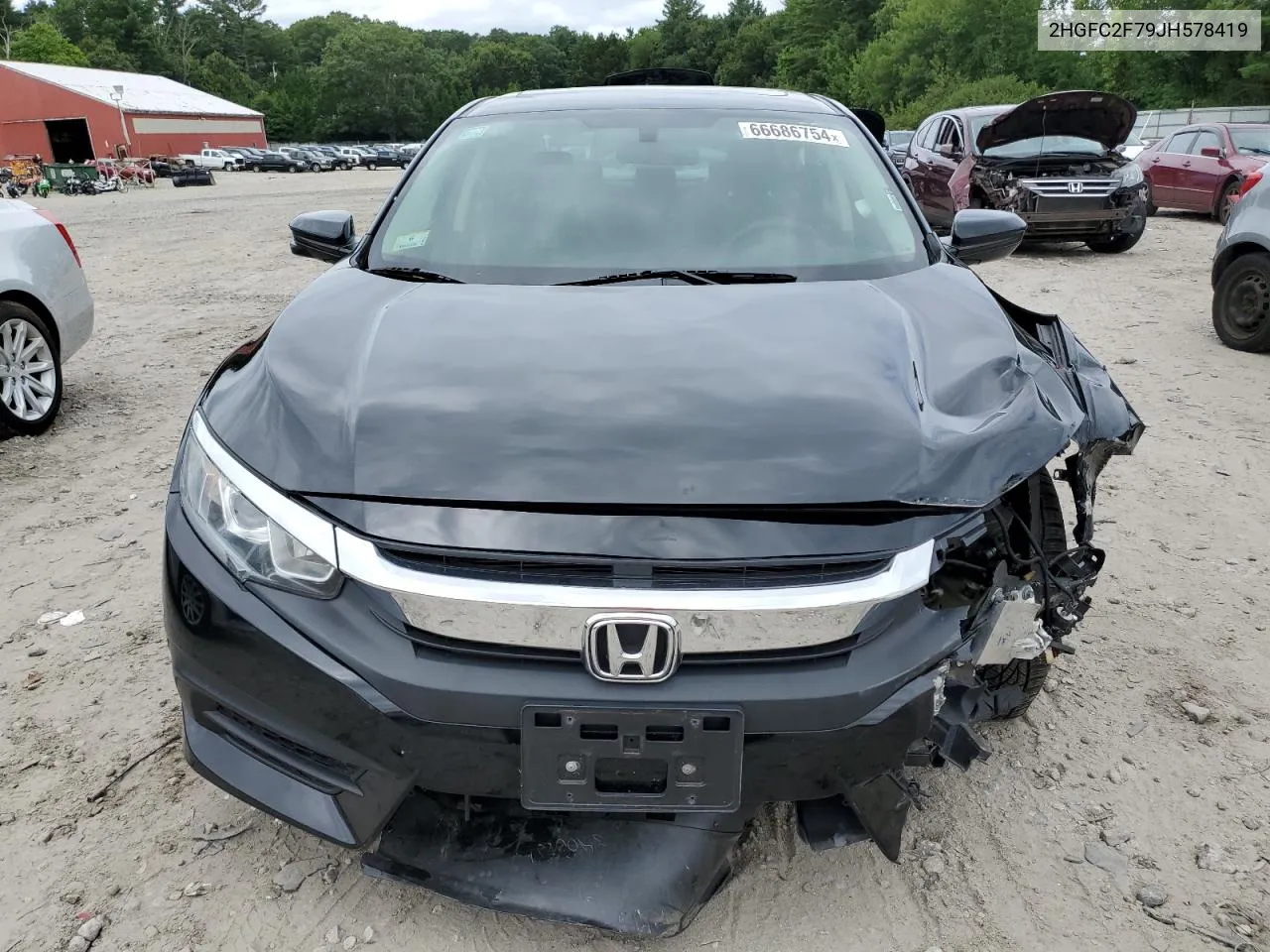 2018 Honda Civic Ex VIN: 2HGFC2F79JH578419 Lot: 66686754