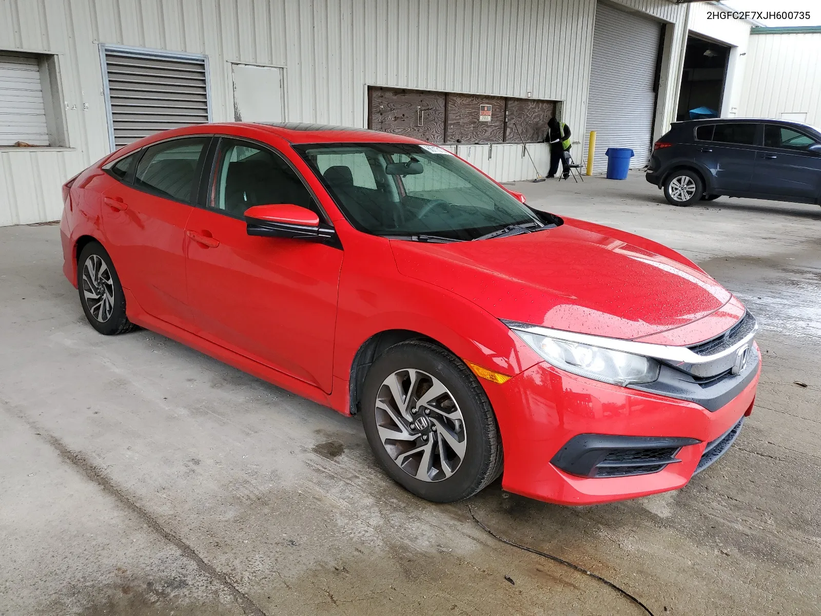 2HGFC2F7XJH600735 2018 Honda Civic Ex