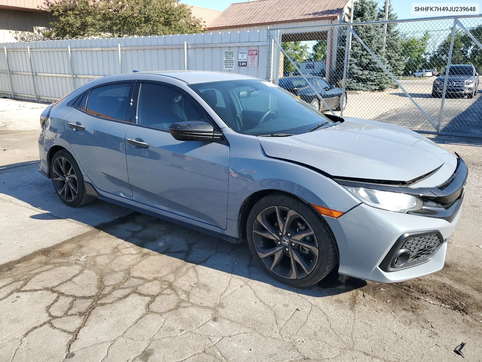 2018 Honda Civic Sport VIN: SHHFK7H49JU239648 Lot: 66756464