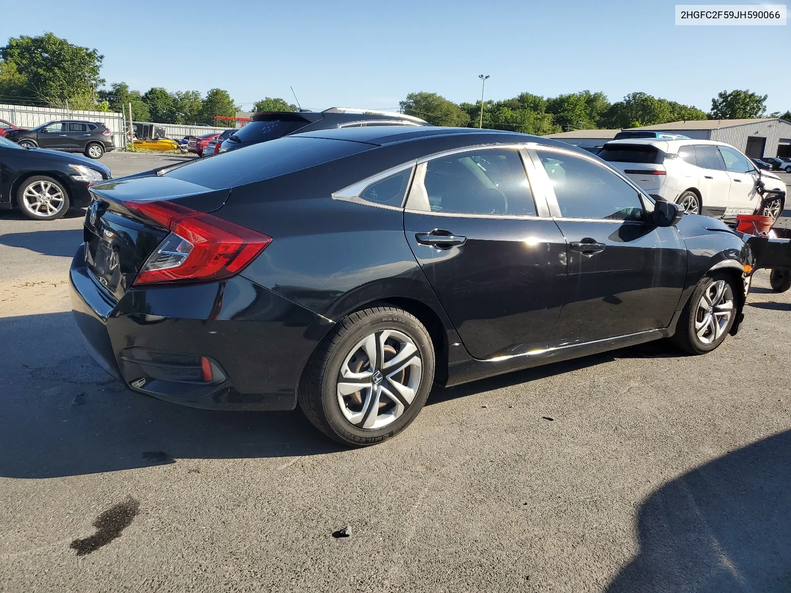 2018 Honda Civic Lx VIN: 2HGFC2F59JH590066 Lot: 66902534