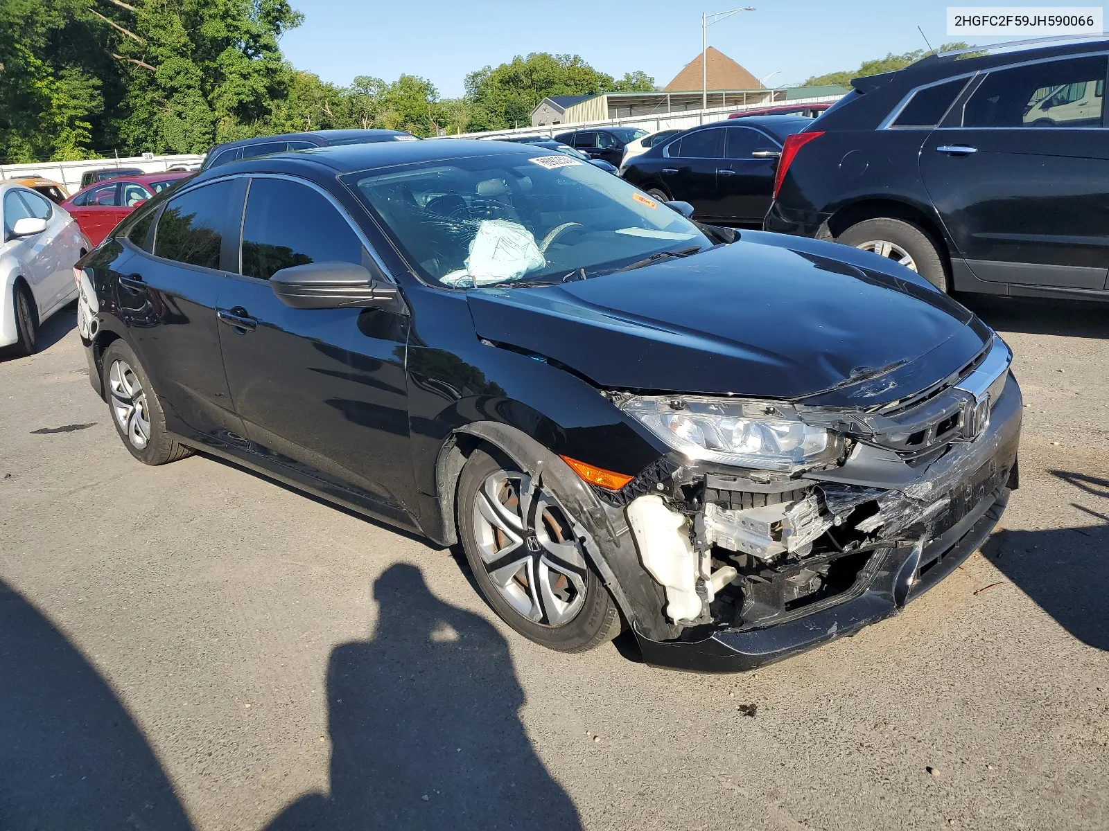 2018 Honda Civic Lx VIN: 2HGFC2F59JH590066 Lot: 66902534