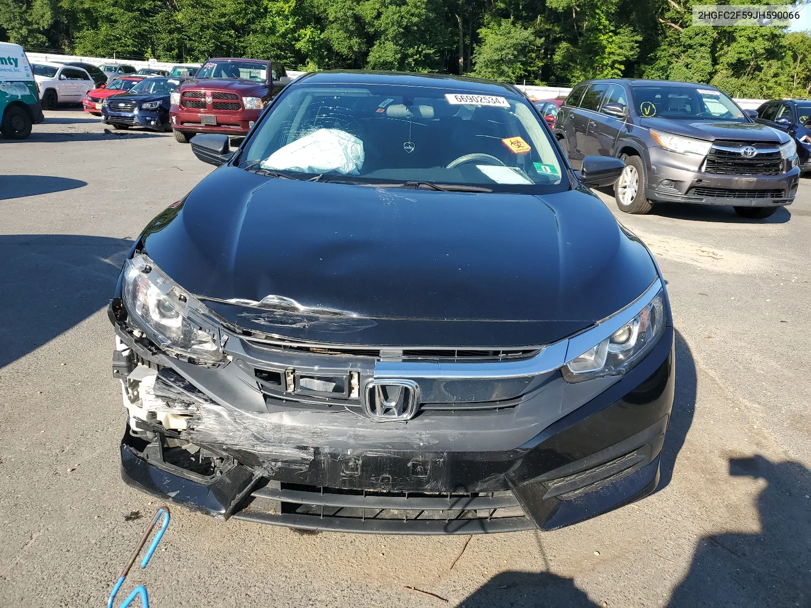 2018 Honda Civic Lx VIN: 2HGFC2F59JH590066 Lot: 66902534