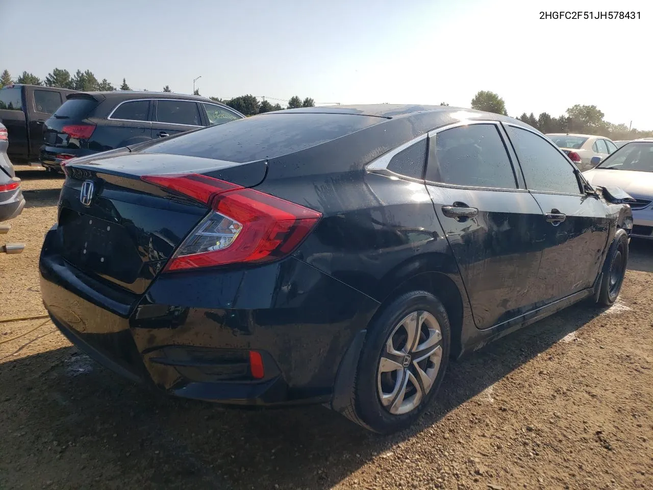 2018 Honda Civic Lx VIN: 2HGFC2F51JH578431 Lot: 66927614