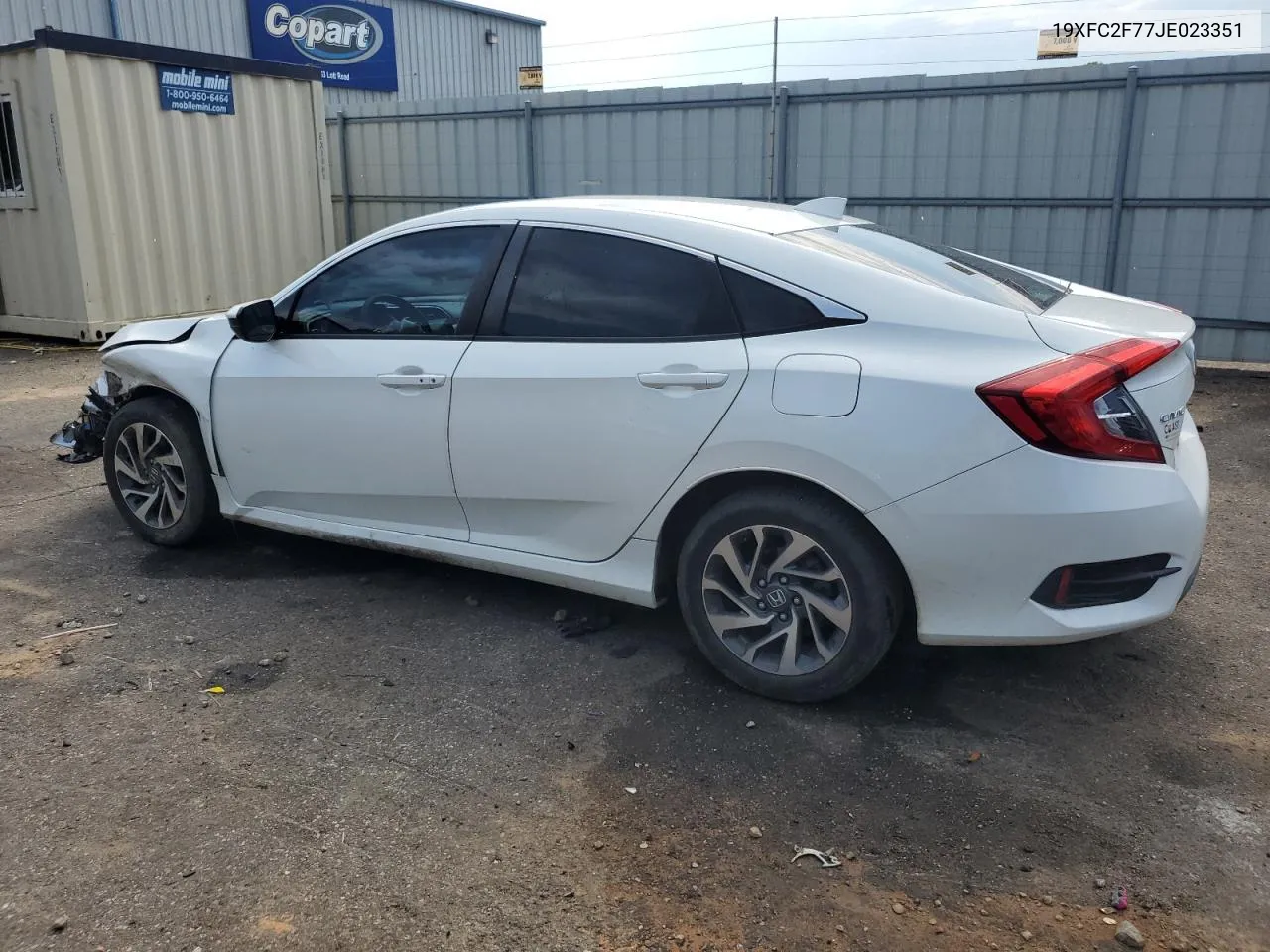 2018 Honda Civic Ex VIN: 19XFC2F77JE023351 Lot: 67257184