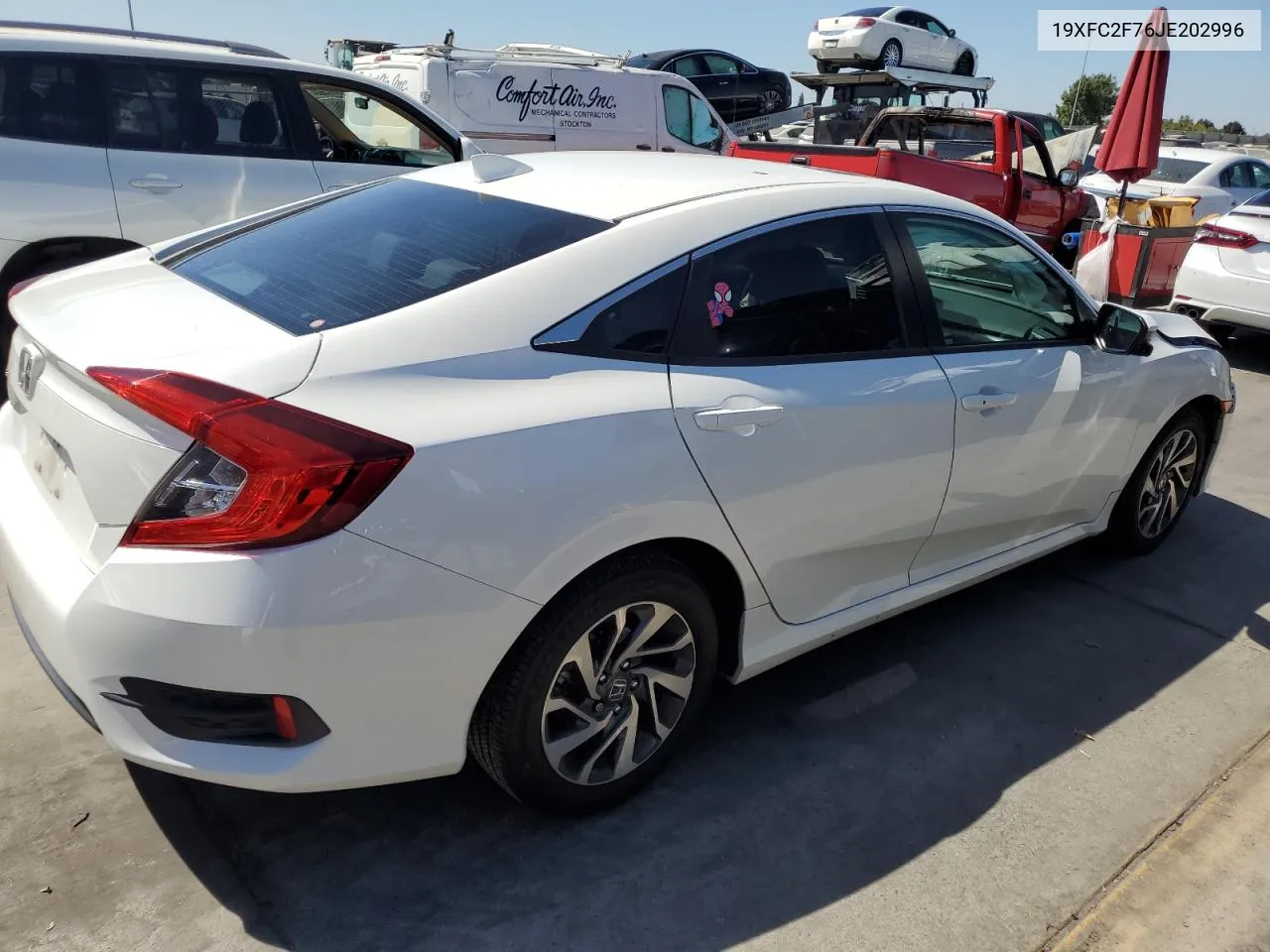 2018 Honda Civic Ex VIN: 19XFC2F76JE202996 Lot: 67373294