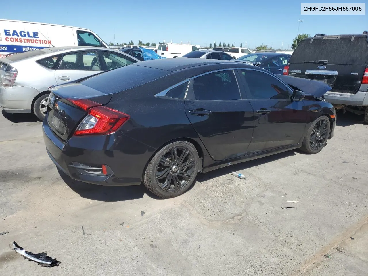 2018 Honda Civic Lx VIN: 2HGFC2F56JH567005 Lot: 67375684