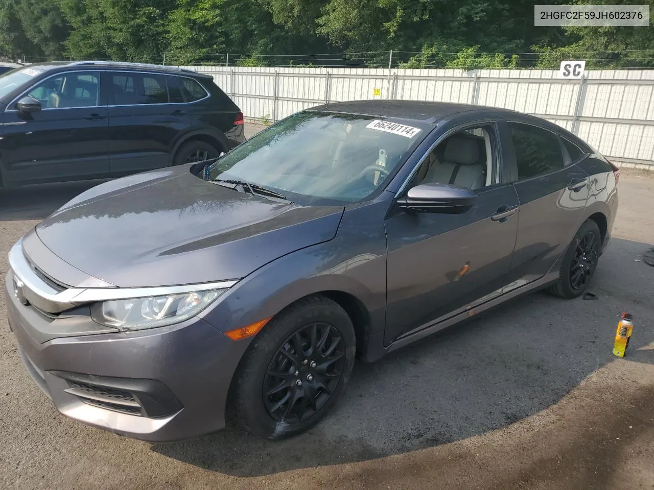 2018 Honda Civic Lx VIN: 2HGFC2F59JH602376 Lot: 67444734