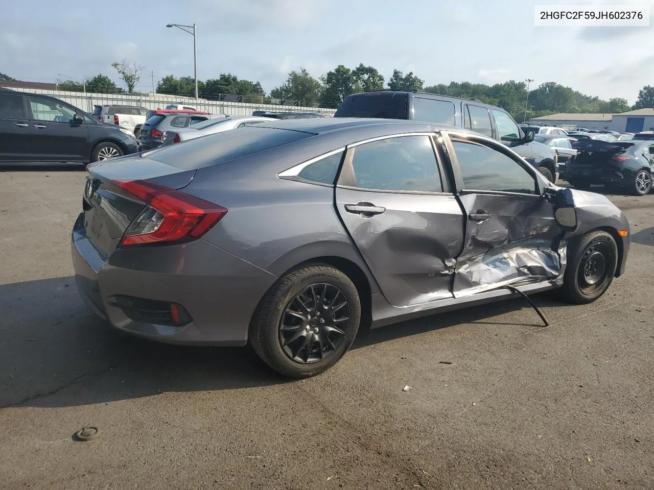 2018 Honda Civic Lx VIN: 2HGFC2F59JH602376 Lot: 67444734