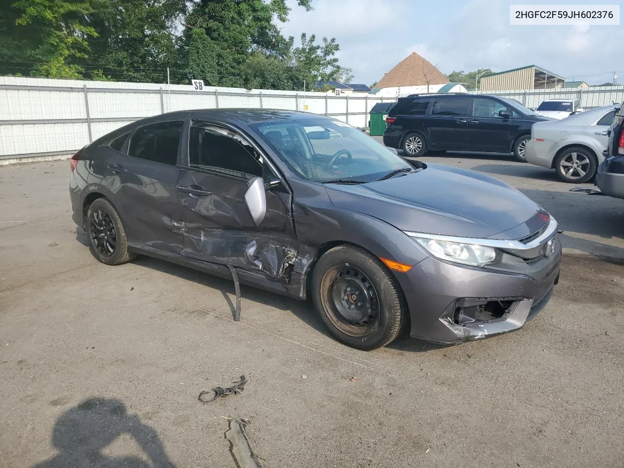 2018 Honda Civic Lx VIN: 2HGFC2F59JH602376 Lot: 67444734