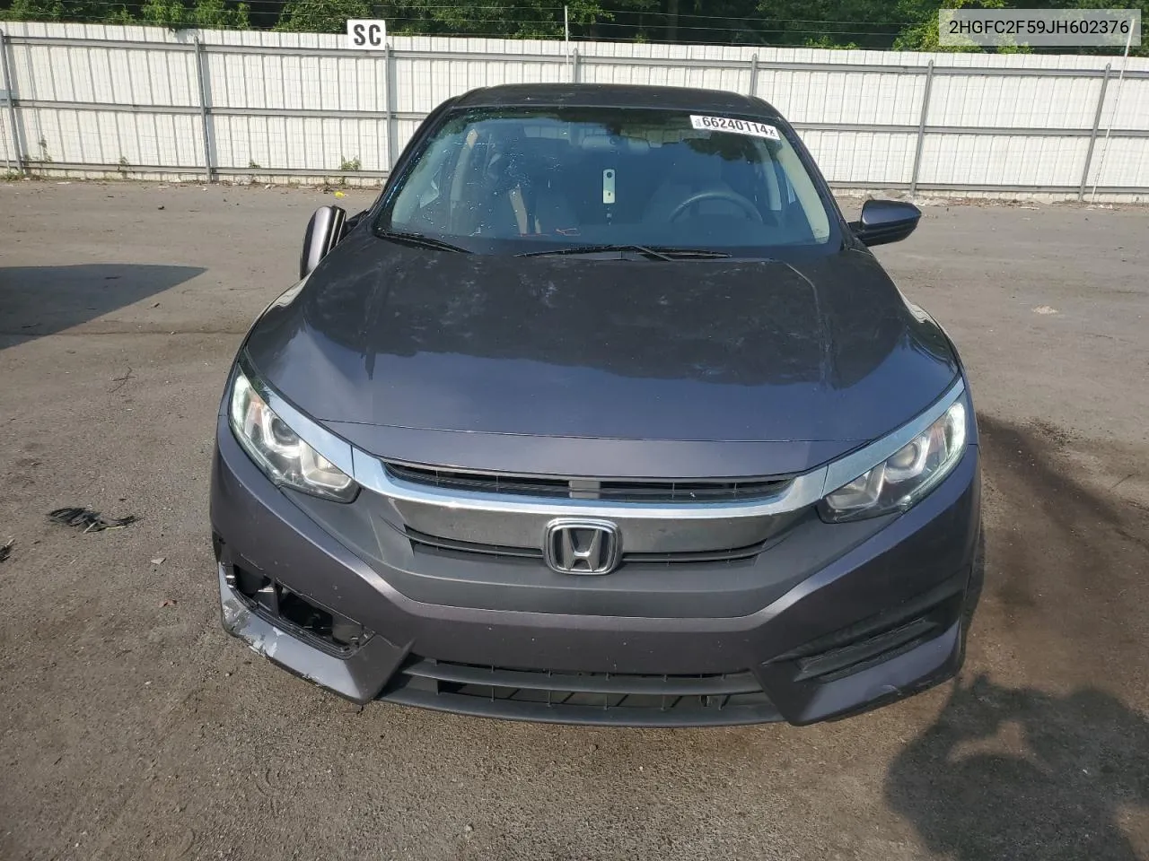 2018 Honda Civic Lx VIN: 2HGFC2F59JH602376 Lot: 67444734