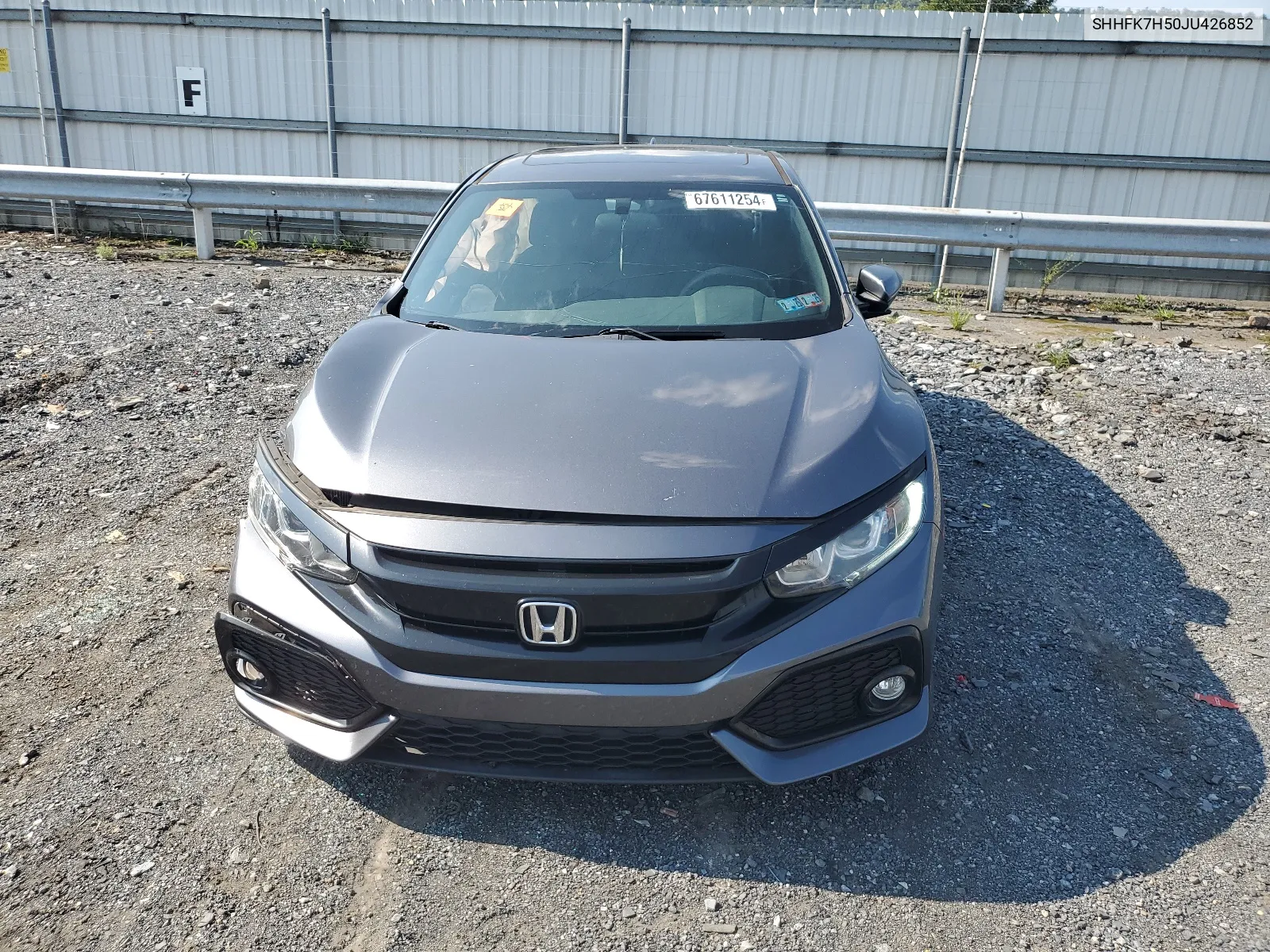 2018 Honda Civic Ex VIN: SHHFK7H50JU426852 Lot: 67611254