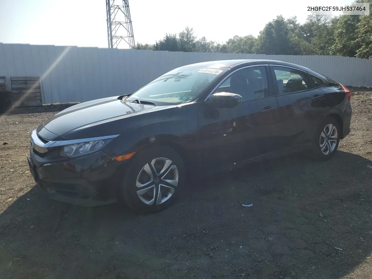 2018 Honda Civic Lx VIN: 2HGFC2F59JH537464 Lot: 67818374