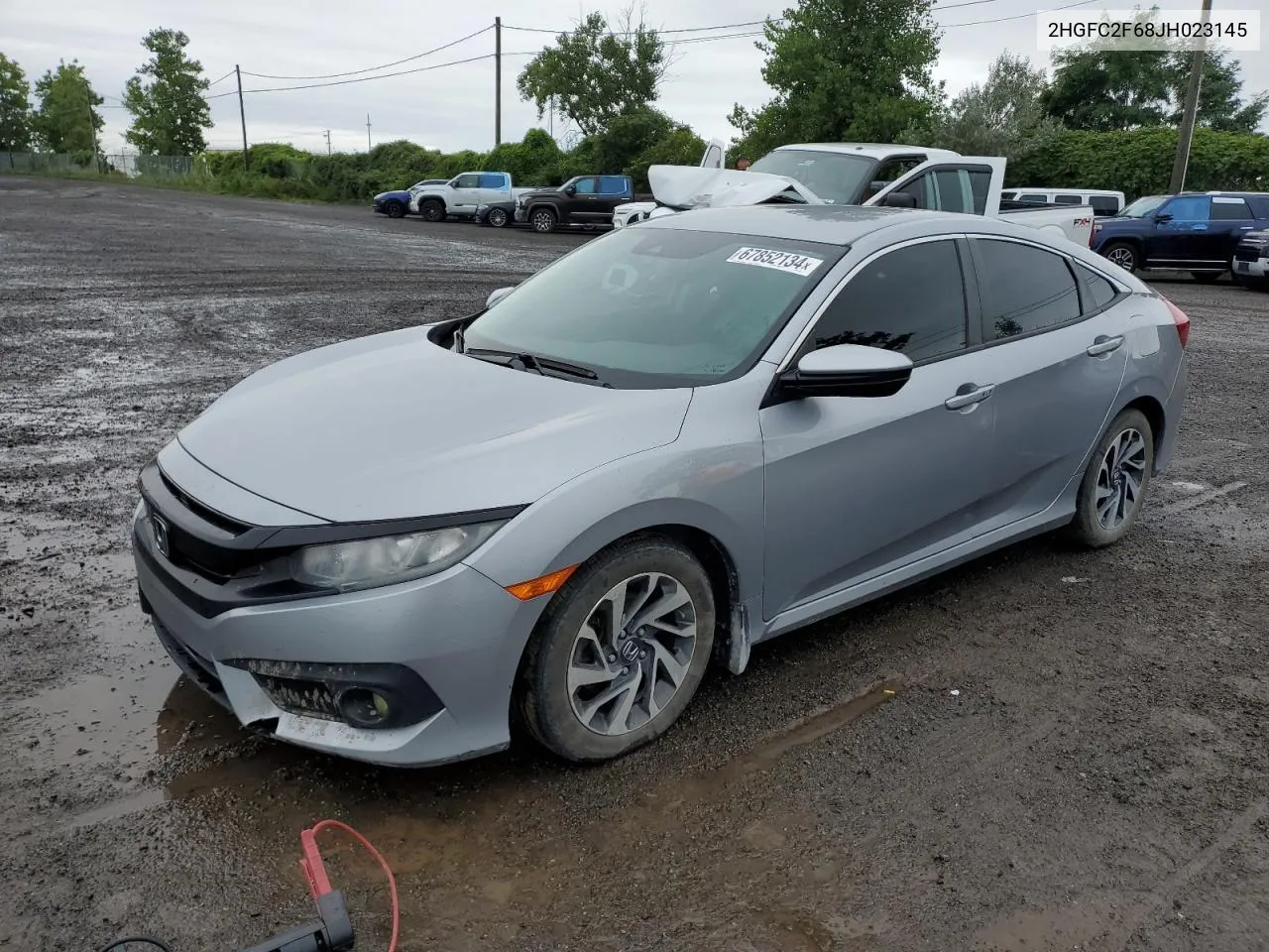 2HGFC2F68JH023145 2018 Honda Civic Lx