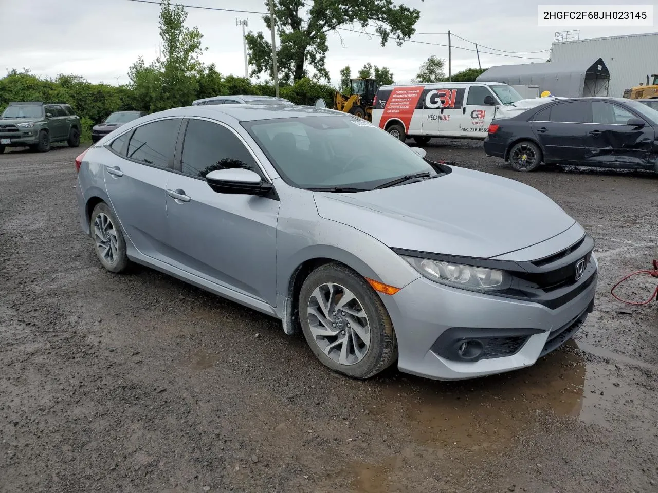 2HGFC2F68JH023145 2018 Honda Civic Lx