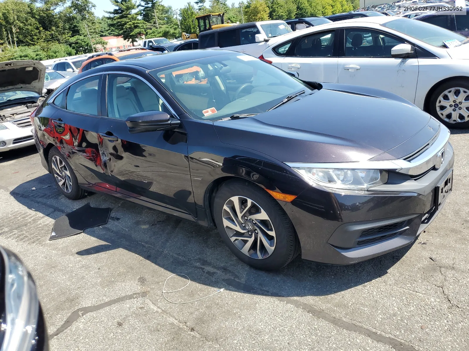 2HGFC2F77JH530952 2018 Honda Civic Ex