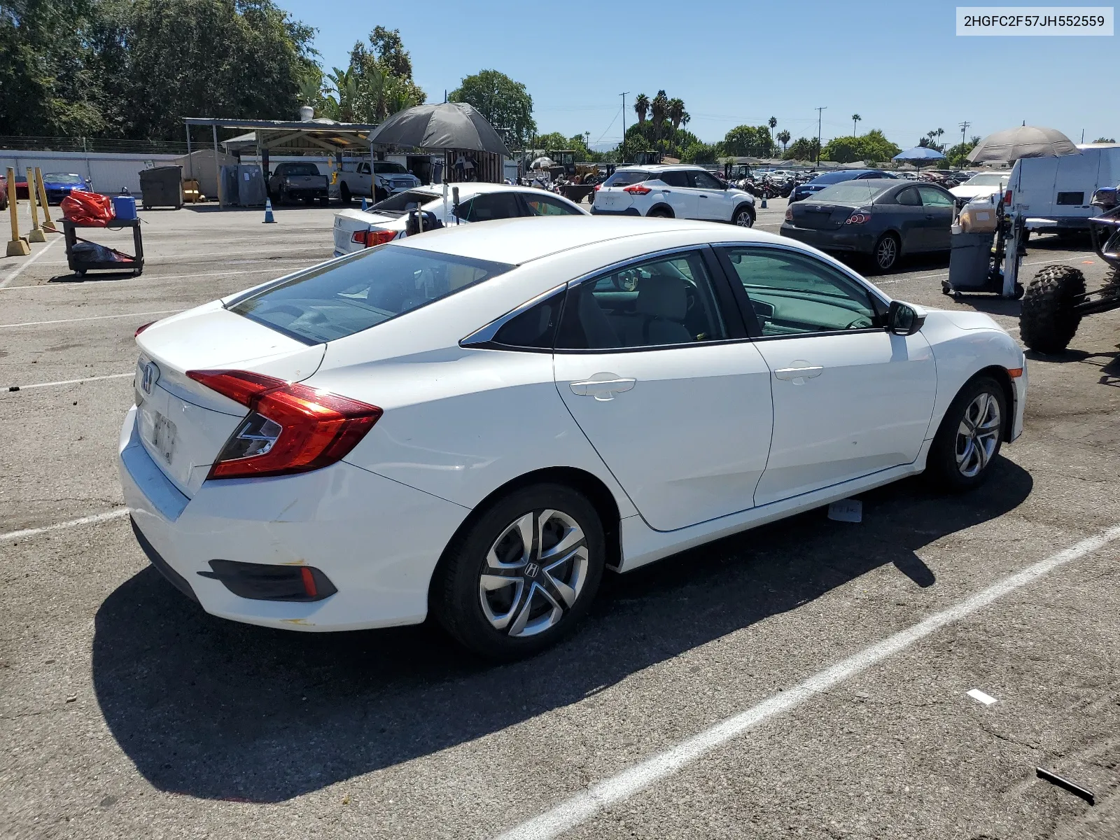 2018 Honda Civic Lx VIN: 2HGFC2F57JH552559 Lot: 67983534