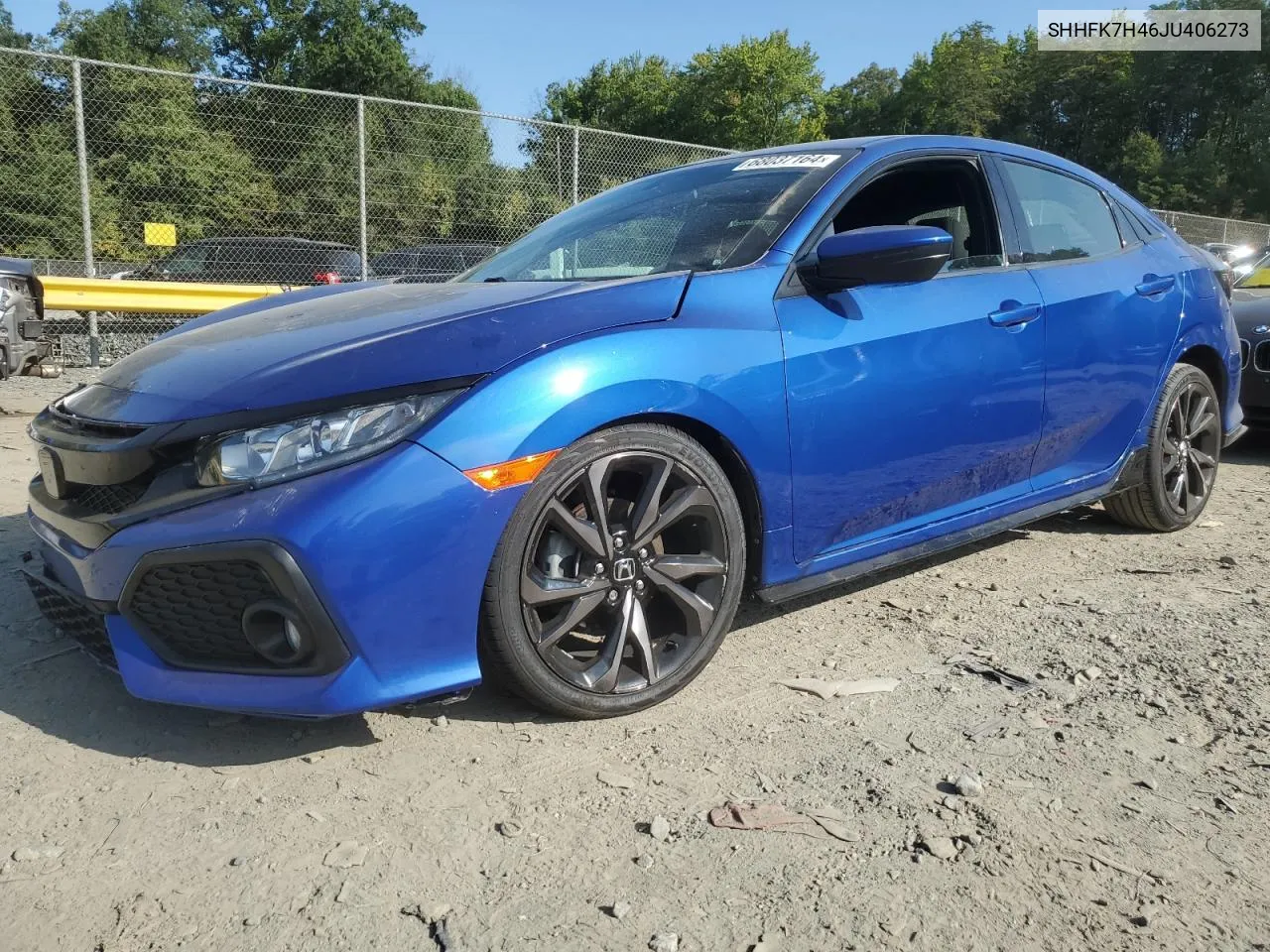 2018 Honda Civic Sport VIN: SHHFK7H46JU406273 Lot: 68037164