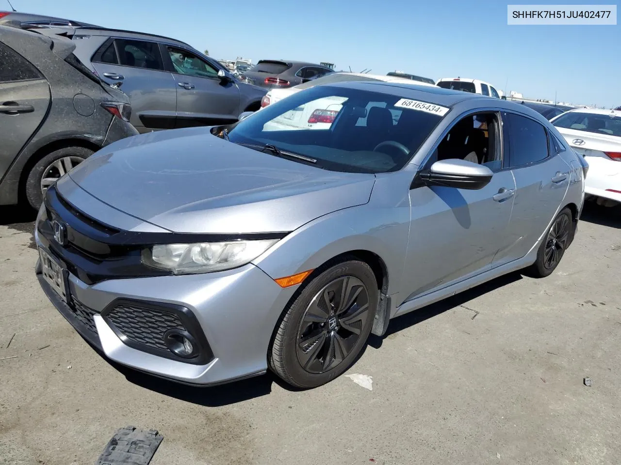 SHHFK7H51JU402477 2018 Honda Civic Ex