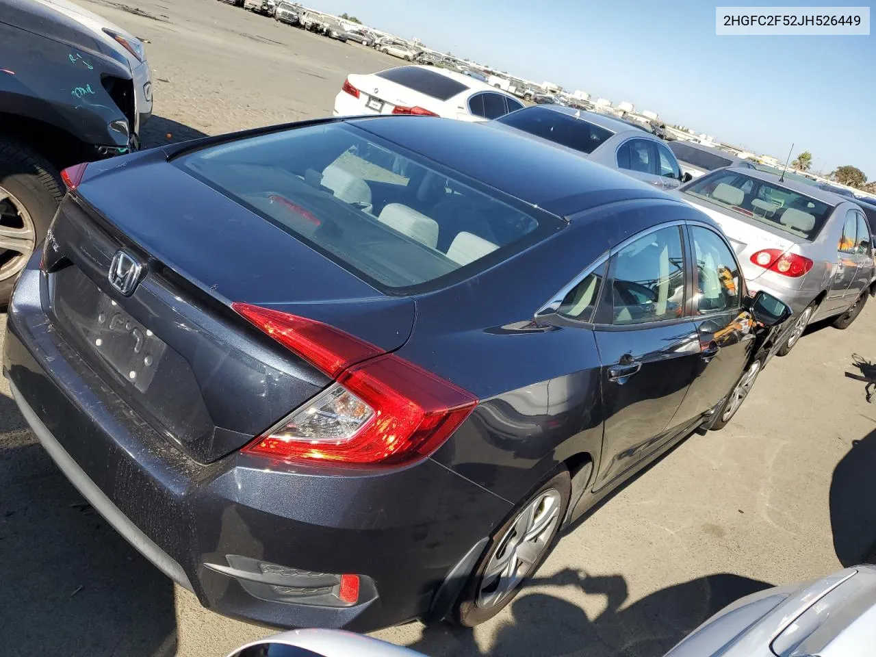 2HGFC2F52JH526449 2018 Honda Civic Lx