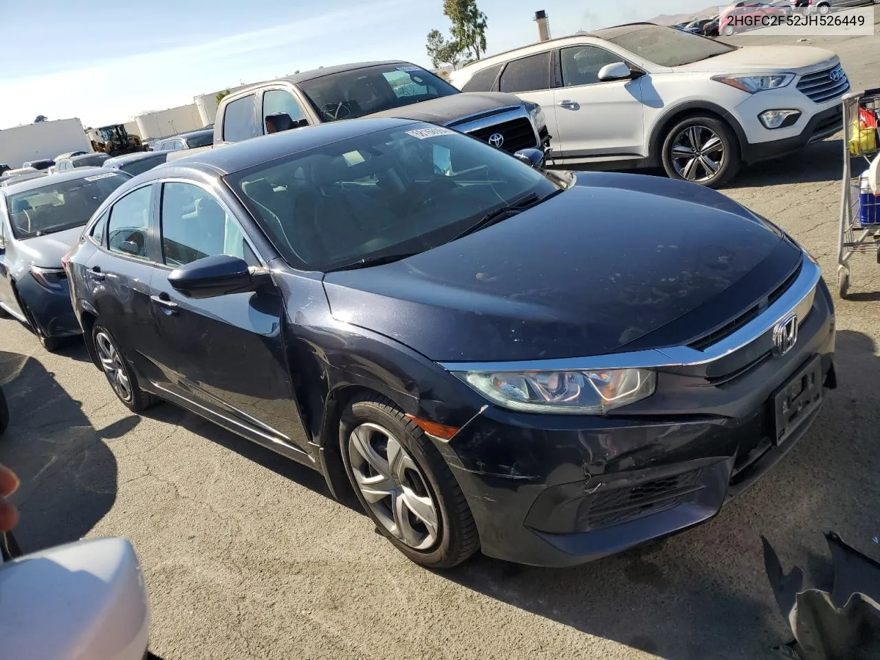 2HGFC2F52JH526449 2018 Honda Civic Lx