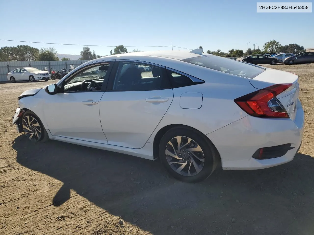 2018 Honda Civic Ex VIN: 2HGFC2F88JH546358 Lot: 68172654