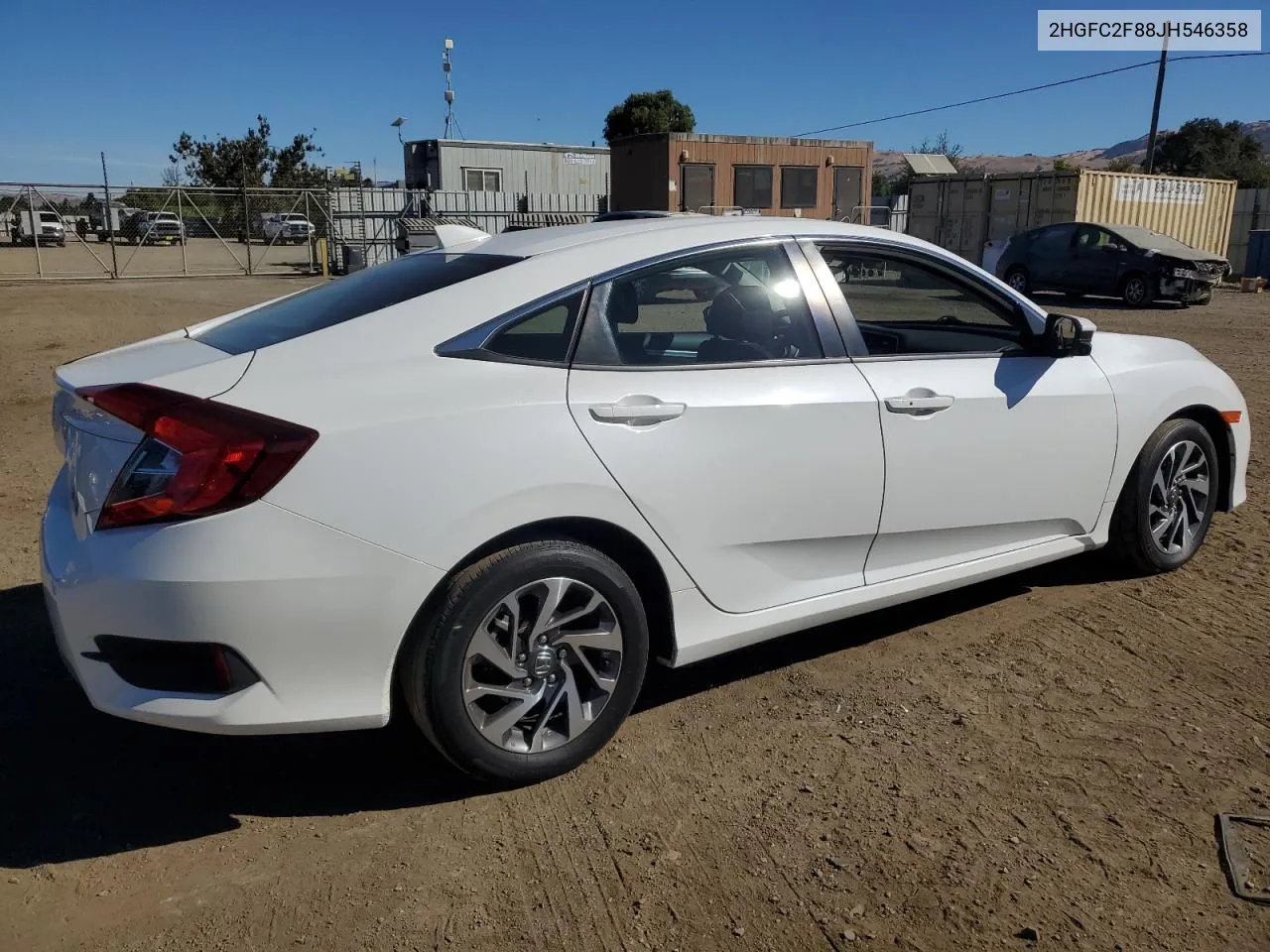 2018 Honda Civic Ex VIN: 2HGFC2F88JH546358 Lot: 68172654