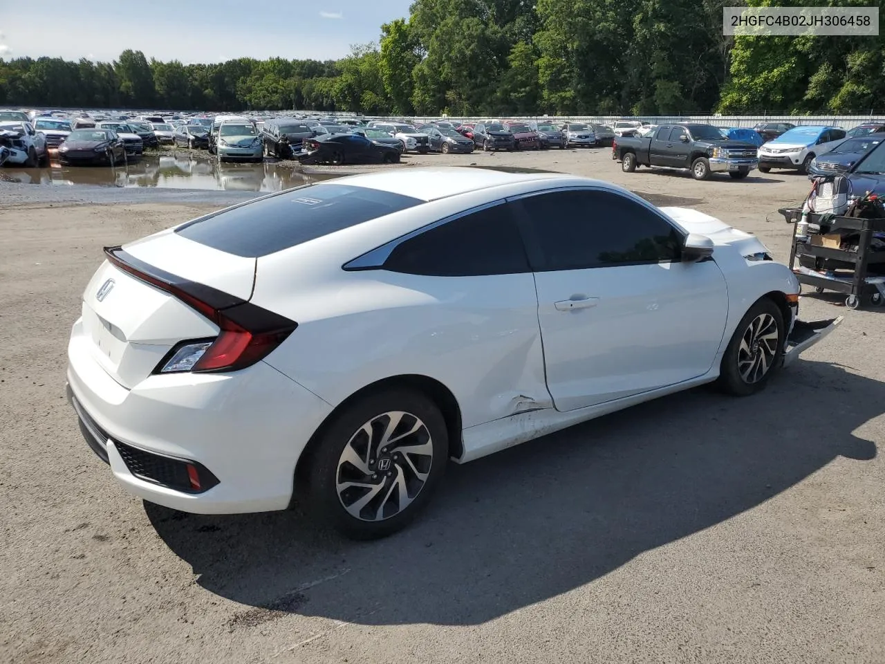 2018 Honda Civic Lx VIN: 2HGFC4B02JH306458 Lot: 68177794