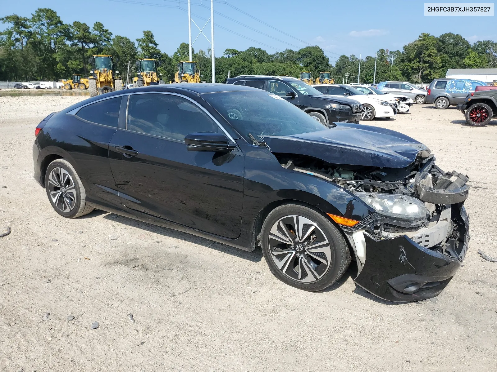 2018 Honda Civic Exl VIN: 2HGFC3B7XJH357827 Lot: 68427184