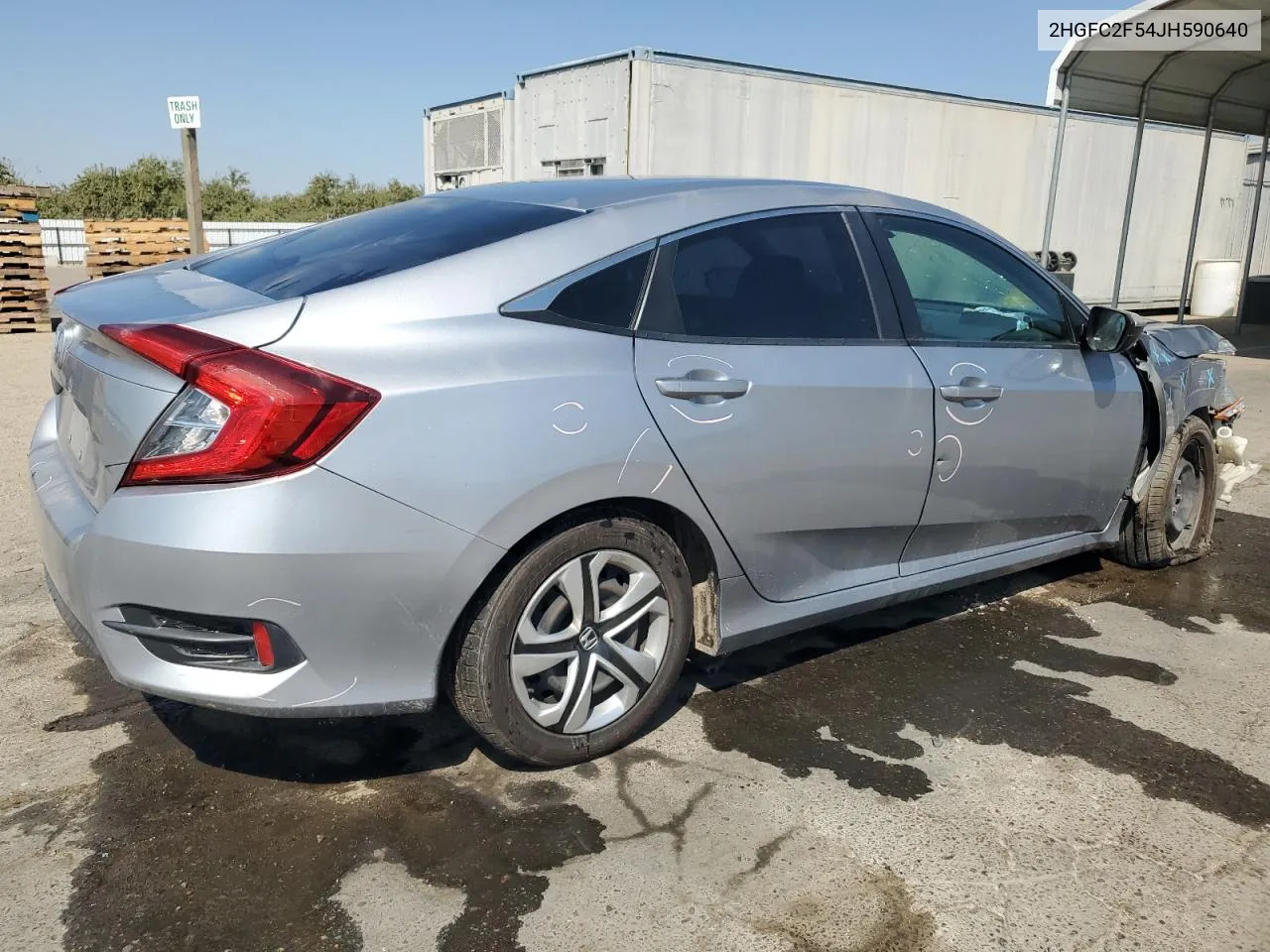 2018 Honda Civic Lx VIN: 2HGFC2F54JH590640 Lot: 68527474