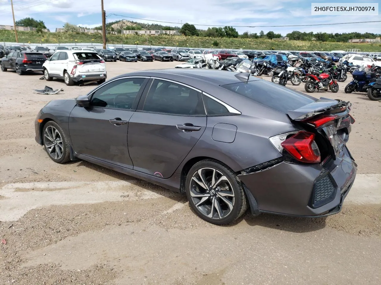 2018 Honda Civic Si VIN: 2HGFC1E5XJH700974 Lot: 68575184