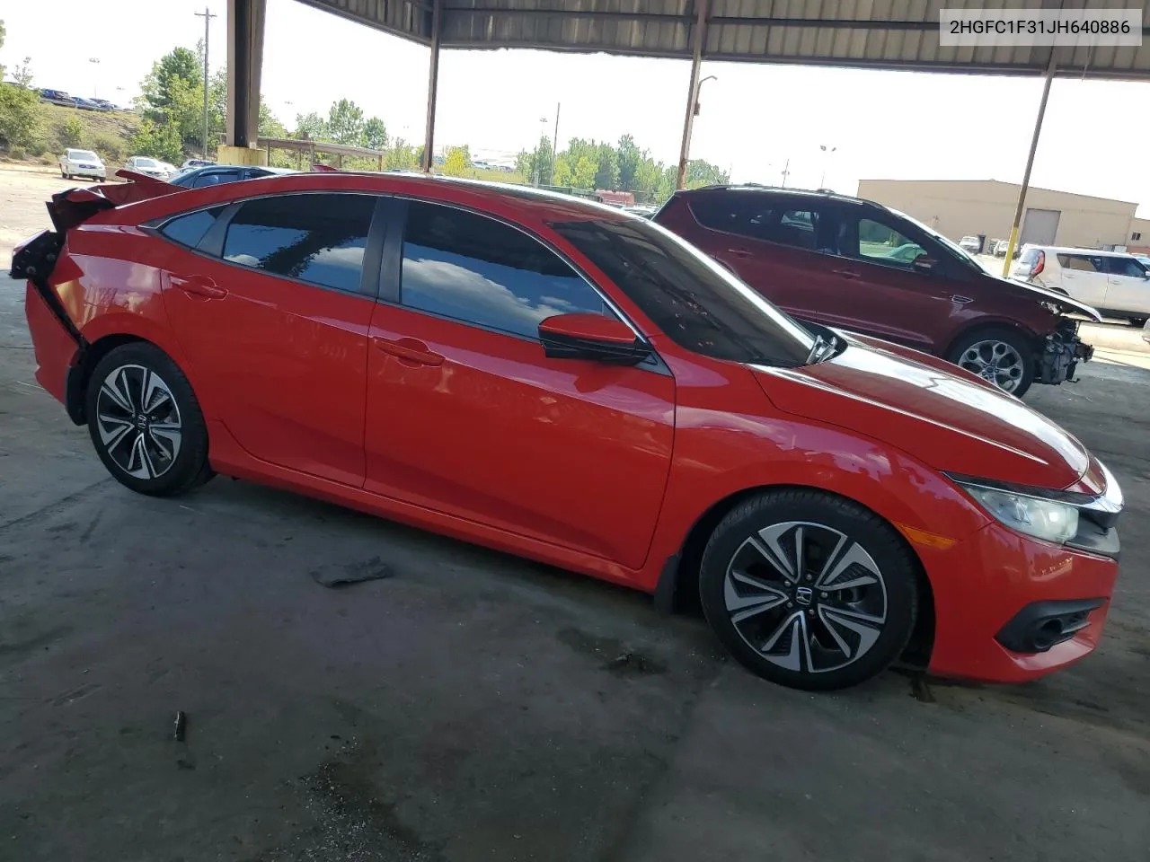 2018 Honda Civic Ex VIN: 2HGFC1F31JH640886 Lot: 68641464