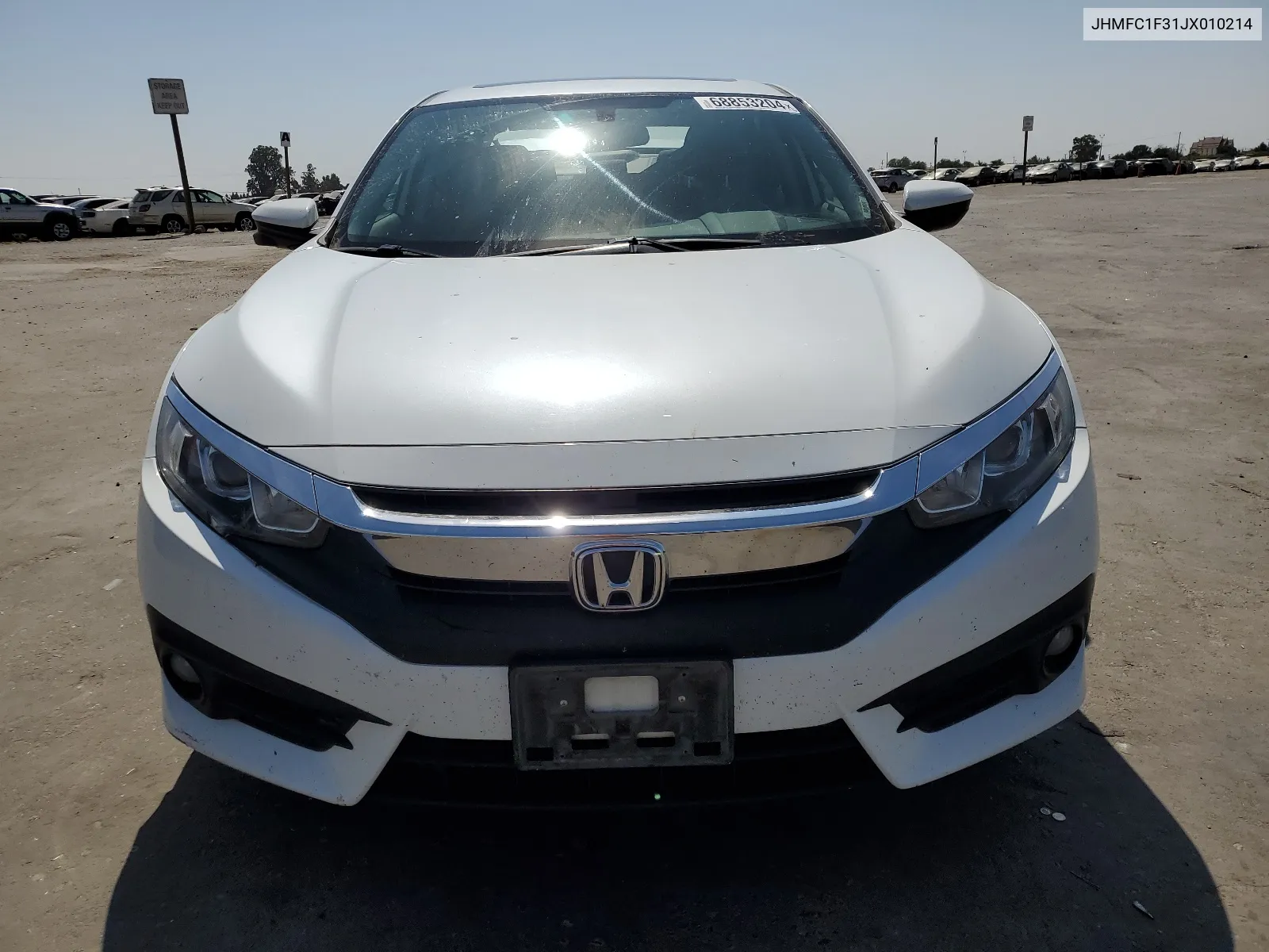 2018 Honda Civic Ex VIN: JHMFC1F31JX010214 Lot: 68853204