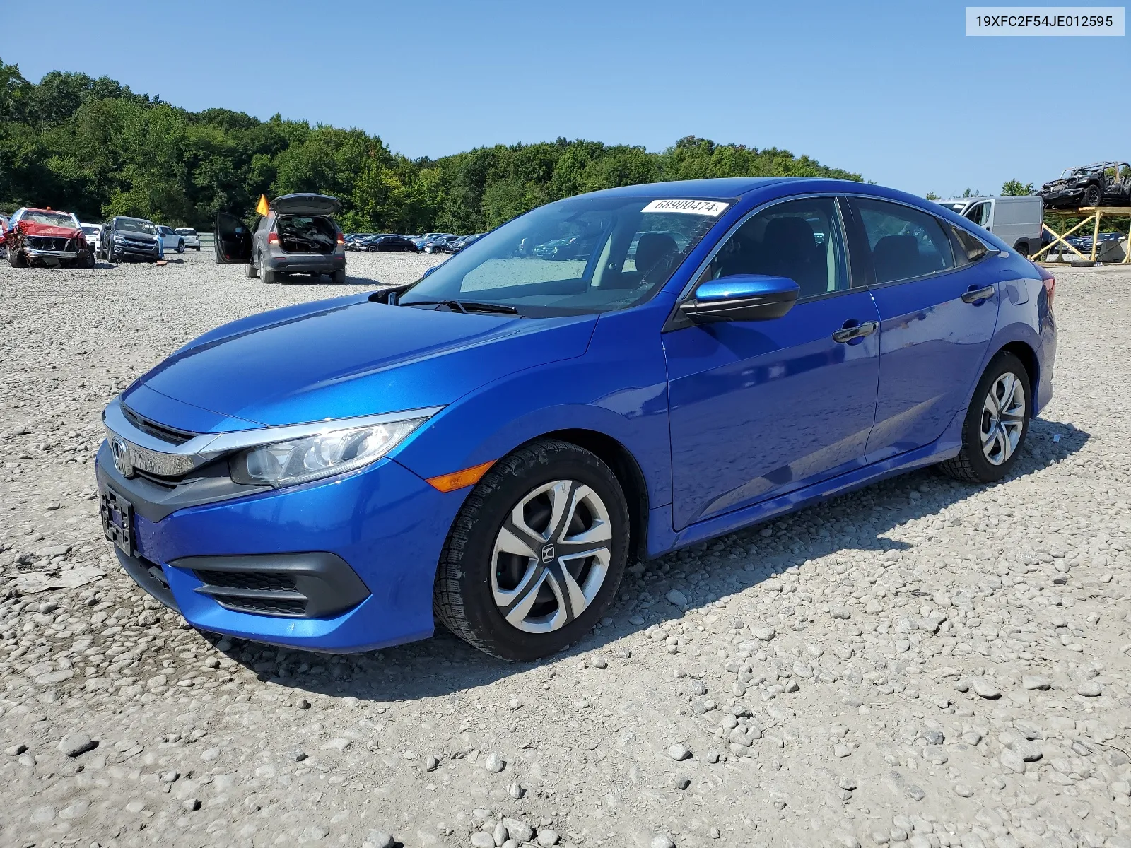 2018 Honda Civic Lx VIN: 19XFC2F54JE012595 Lot: 68900474