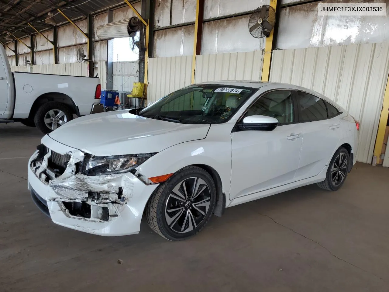 2018 Honda Civic Ex VIN: JHMFC1F3XJX003536 Lot: 68923814