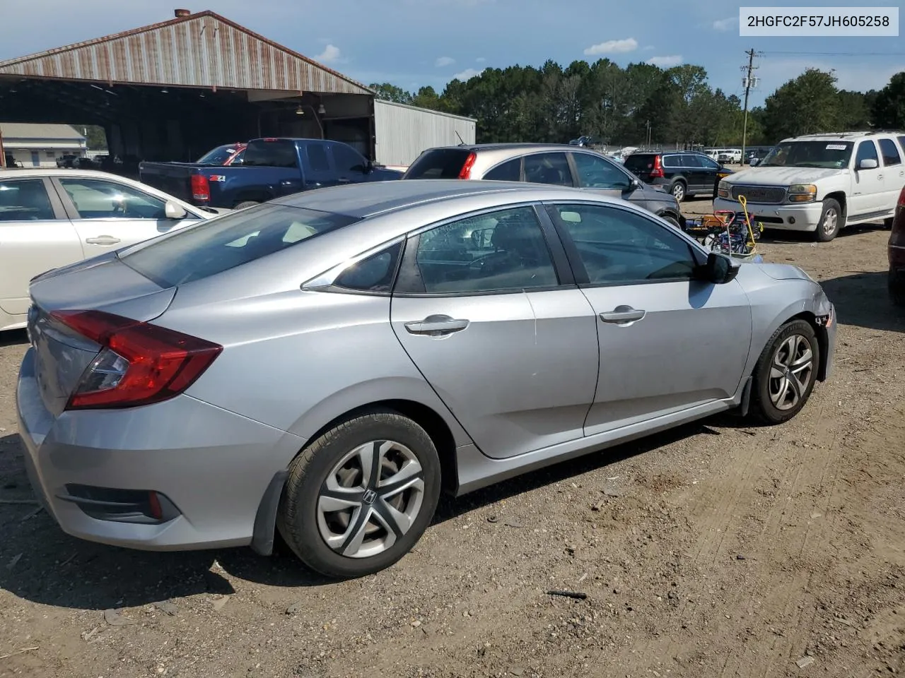 2HGFC2F57JH605258 2018 Honda Civic Lx