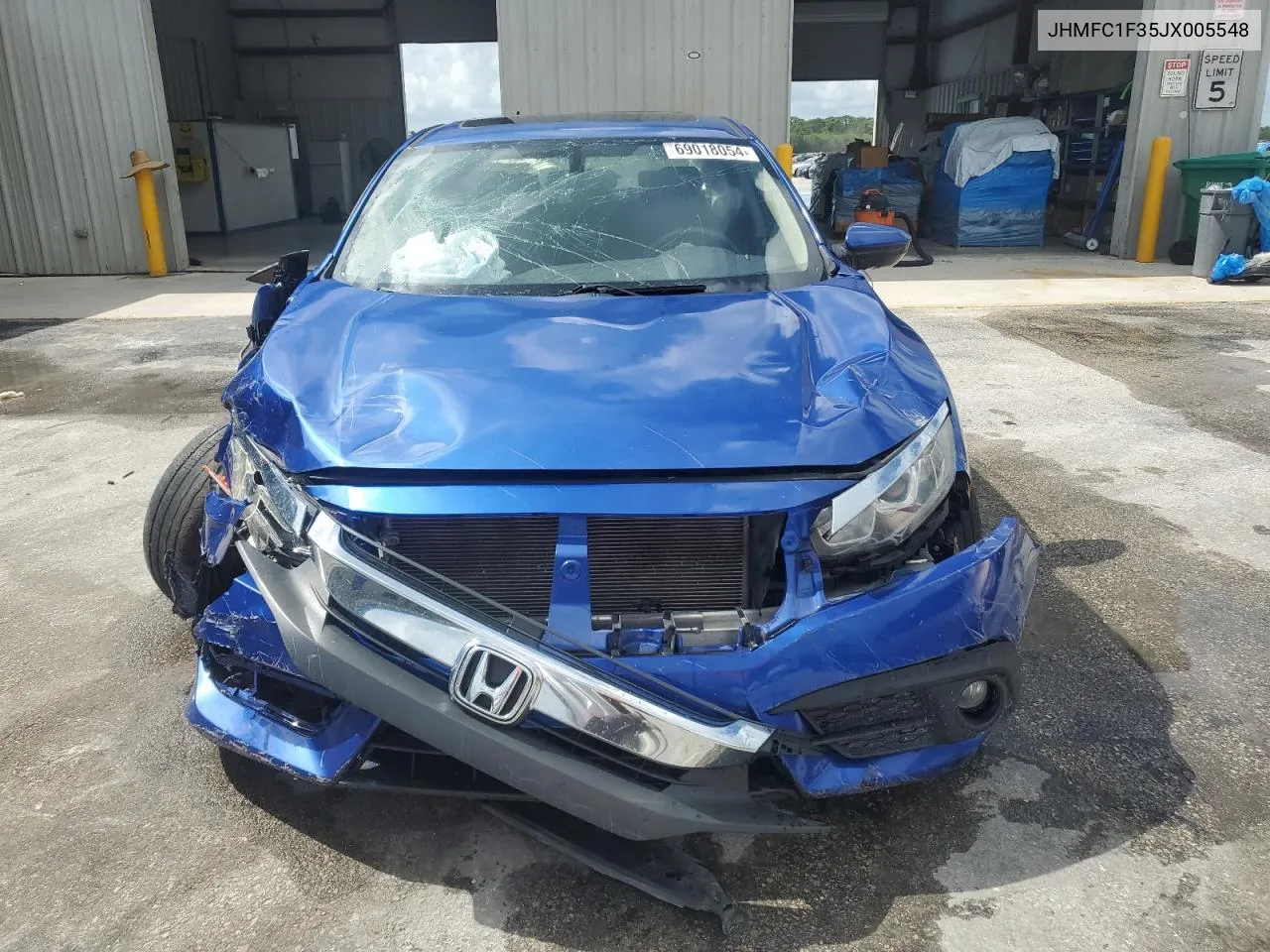 2018 Honda Civic Ex VIN: JHMFC1F35JX005548 Lot: 69018054