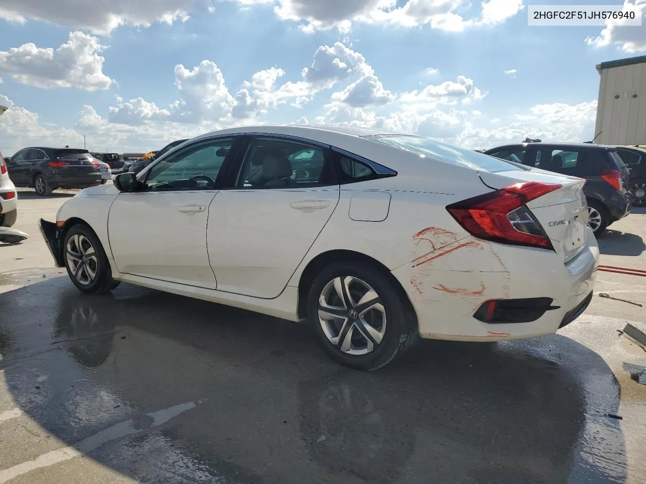 2018 Honda Civic Lx VIN: 2HGFC2F51JH576940 Lot: 69084044