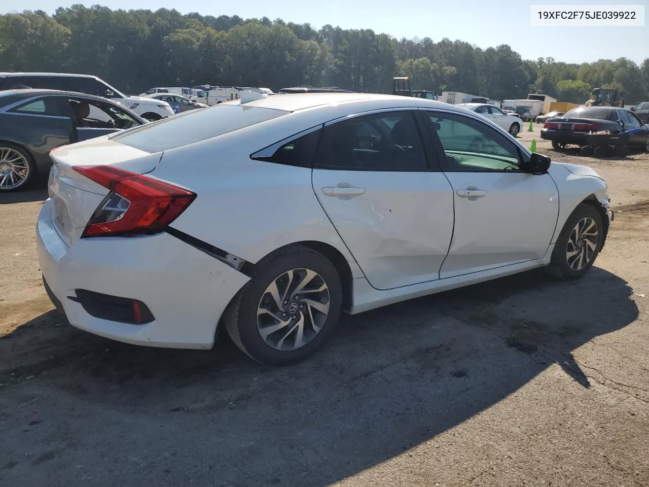 2018 Honda Civic Ex VIN: 19XFC2F75JE039922 Lot: 69193374