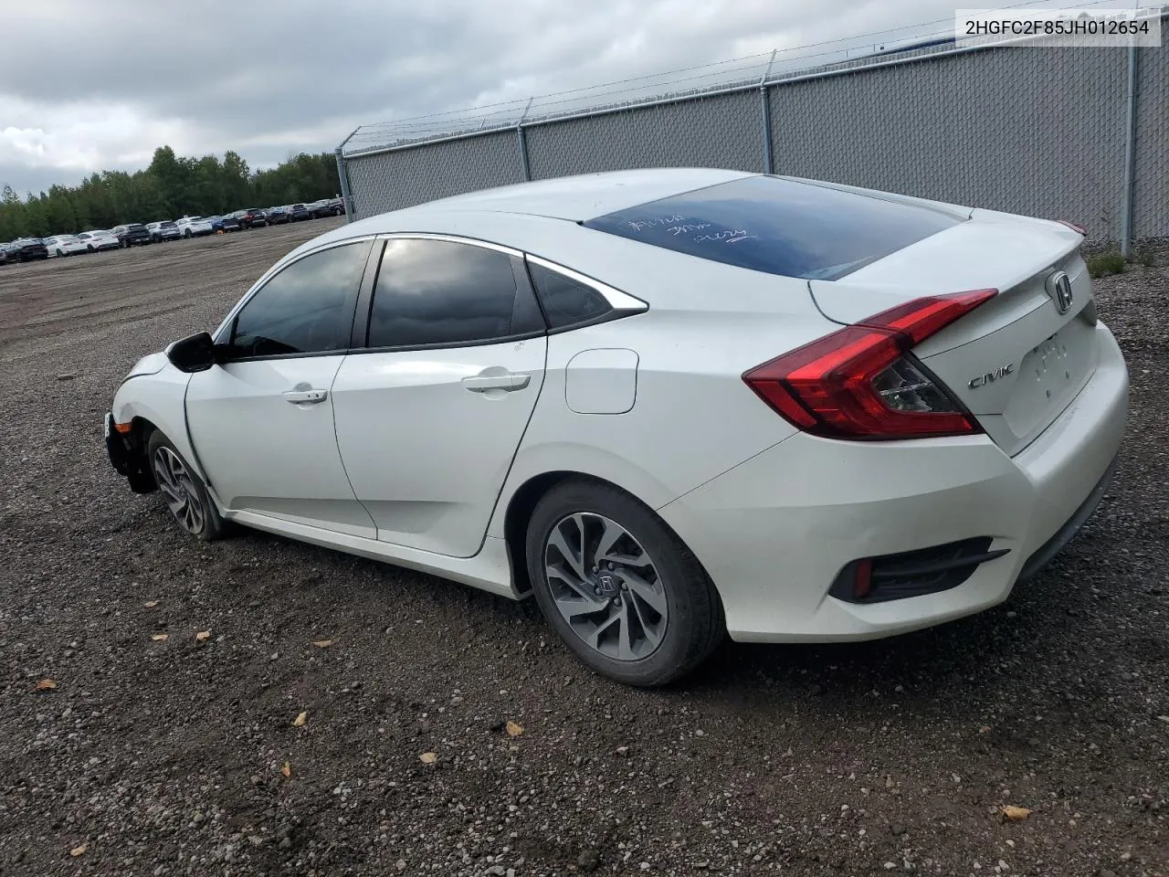 2018 Honda Civic Ex VIN: 2HGFC2F85JH012654 Lot: 69198534