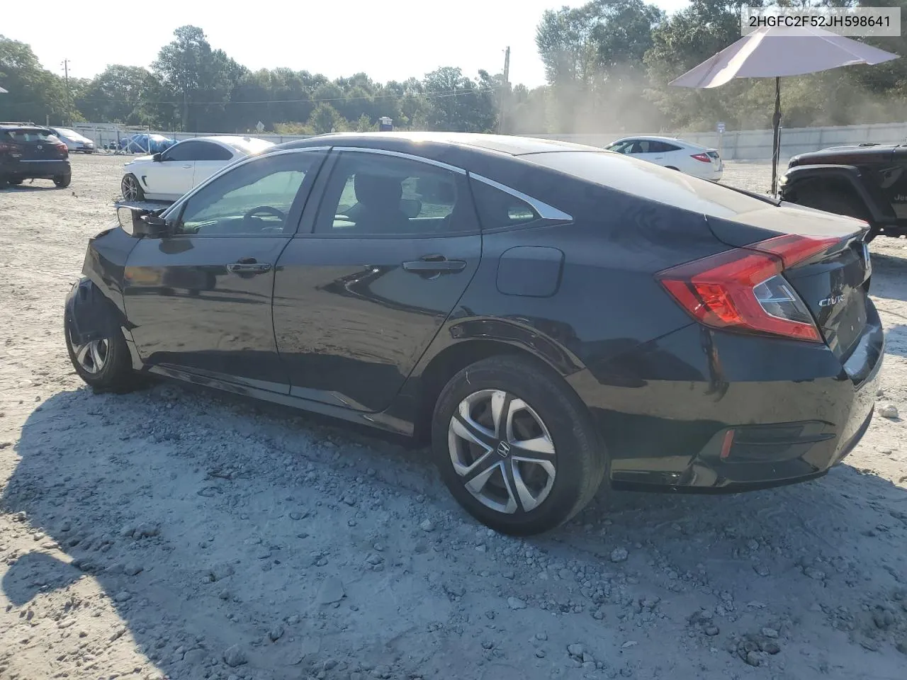 2HGFC2F52JH598641 2018 Honda Civic Lx