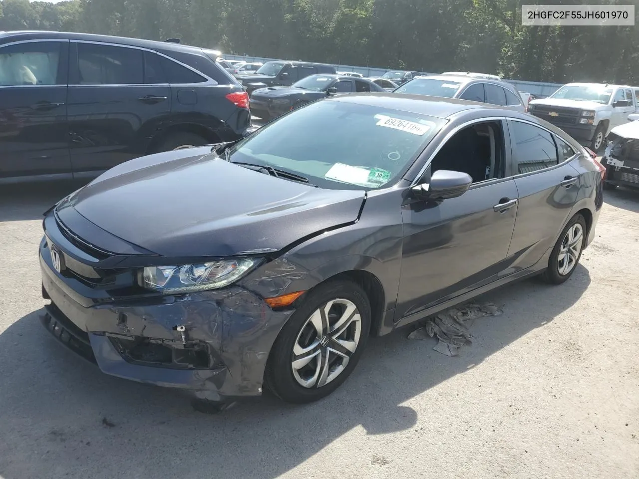 2HGFC2F55JH601970 2018 Honda Civic Lx