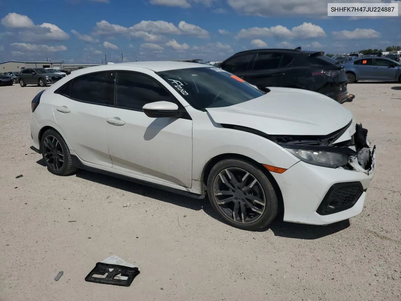 2018 Honda Civic Sport VIN: SHHFK7H47JU224887 Lot: 69423354