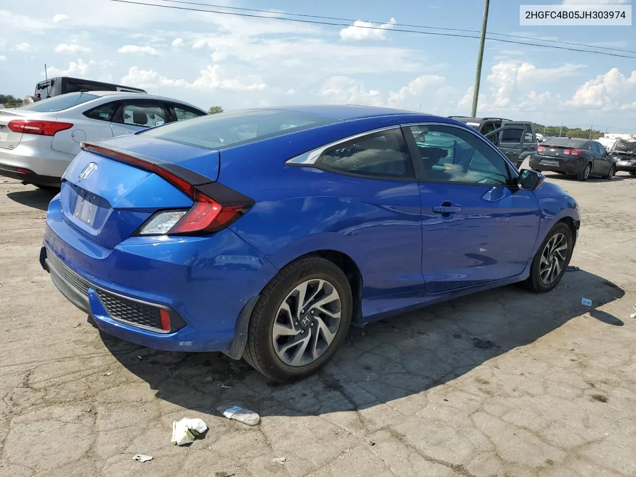 2018 Honda Civic Lx VIN: 2HGFC4B05JH303974 Lot: 69565344